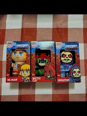 MOTU Micro Teenies Plush Set 2025 He-Man Skeletor Battle Cat Mattel 80th NIB New